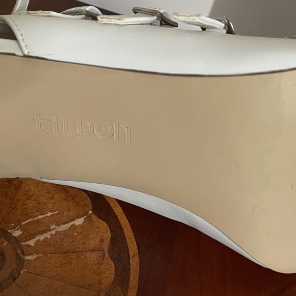 Tildon White Multi-Staples Caged Open Toe Heels - Picture 13 of 14